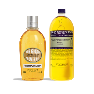 Almond Shower Oil + Refill Duo